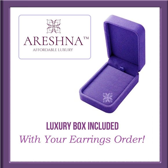 Luxury Rose Diamond Dangle Earrings - Picture 8 of 9